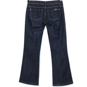 Fidelity Lotus Boot Flare Jeans Low Waist Stretch Dark 27 34